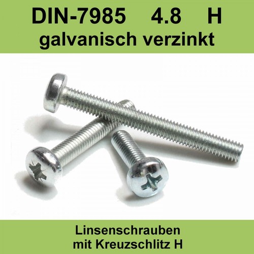 Din 7985 8 - 4.8, verzinkt